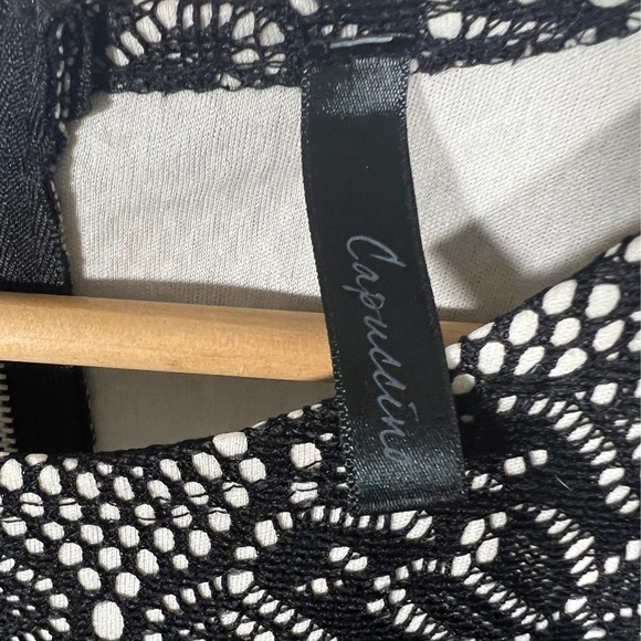 Cappuccino size small lace overlay A-line dress - Picture 4 of 4